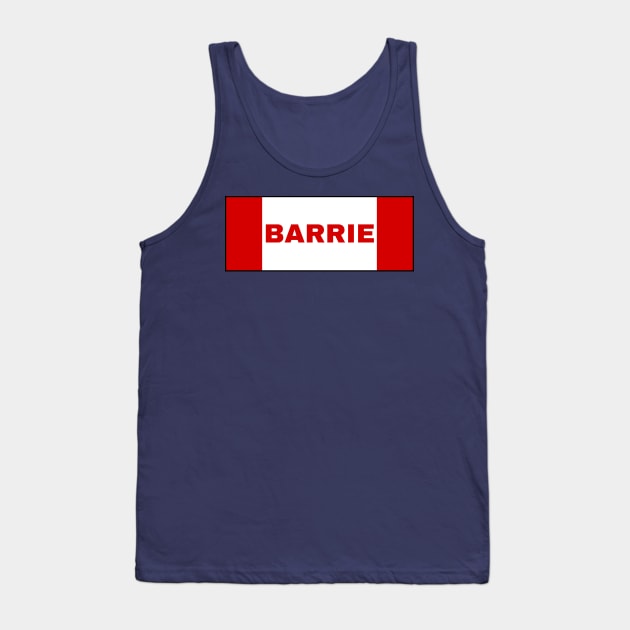 Barrie City in Canadian Flag Colors Tank Top by aybe7elf